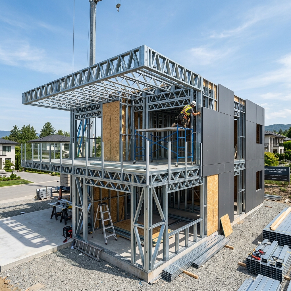 Exemplo de Construção em Aço Leve (LSF)